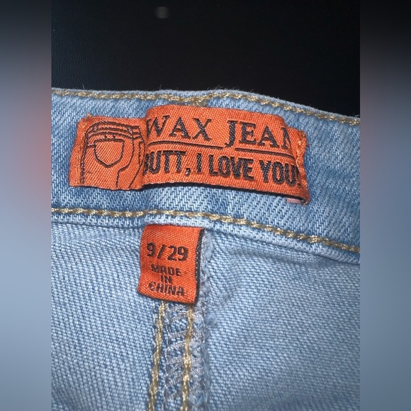 Wax Jeans, Butt I love you Light Wash Blue Denim Jeans Size 29 (9) EUC - Picture 2 of 8